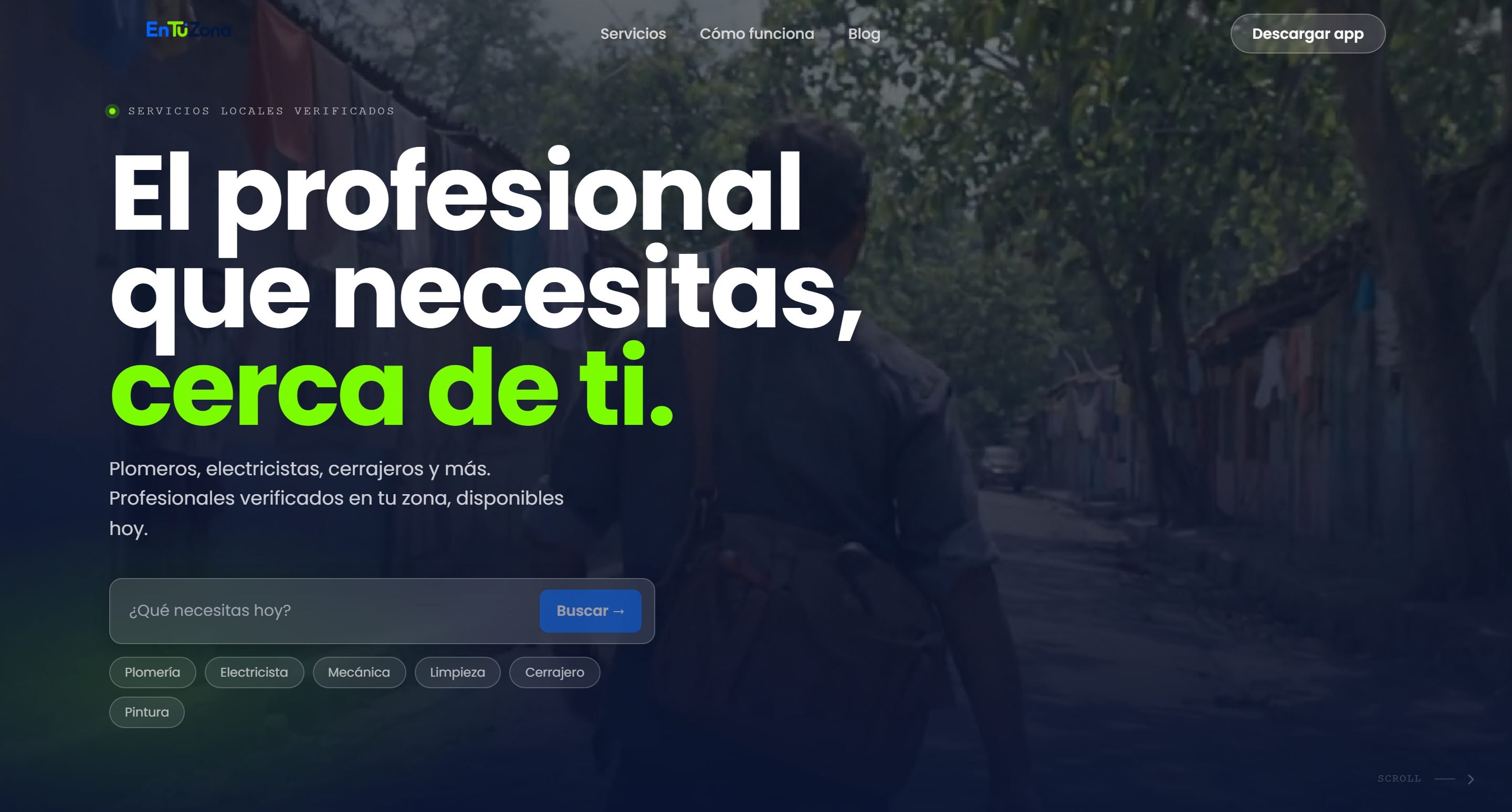 Website for EnTuZona, a Mapple Agency project