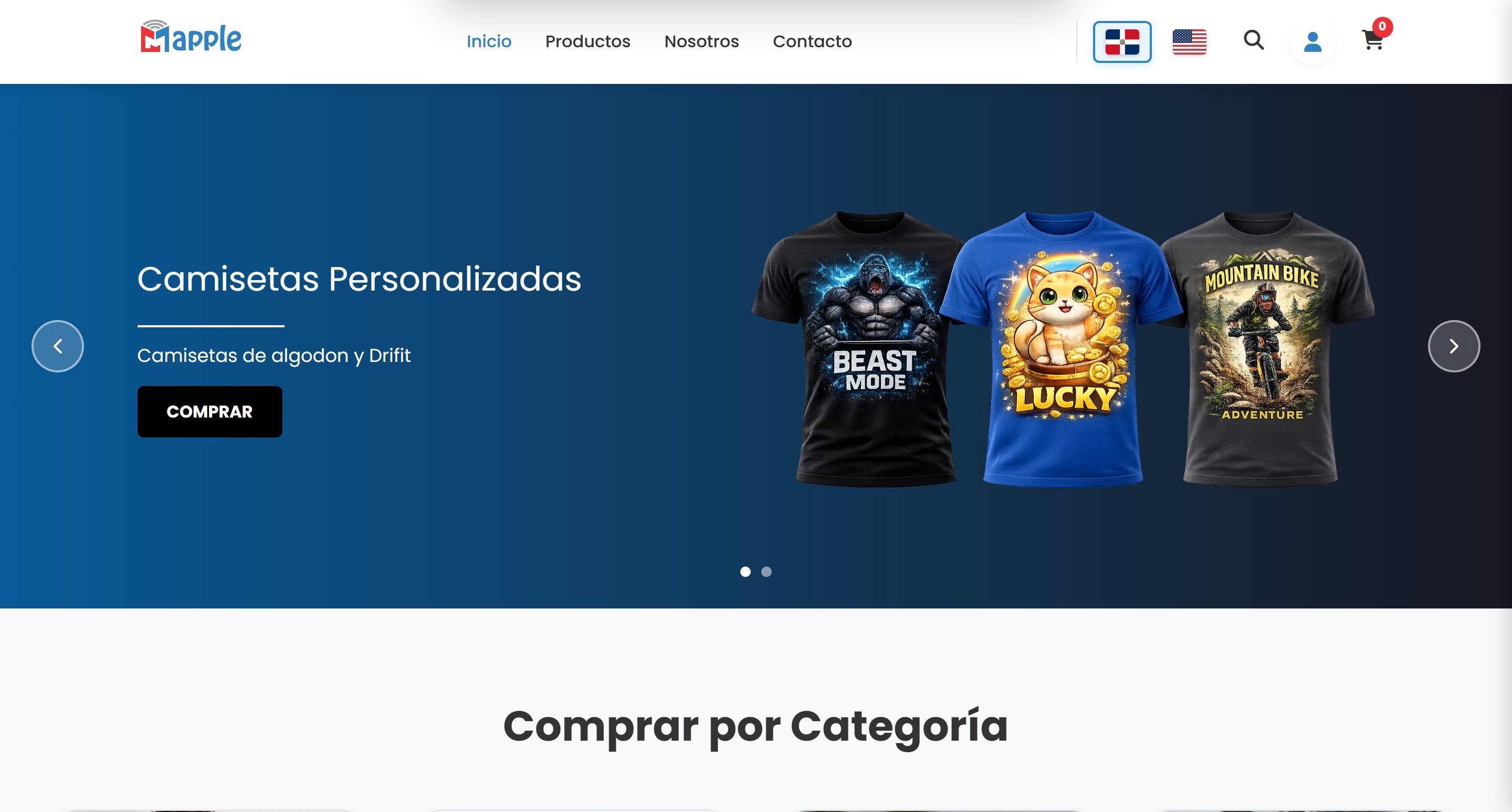 Website for Mapple Studios, a Mapple Agency project