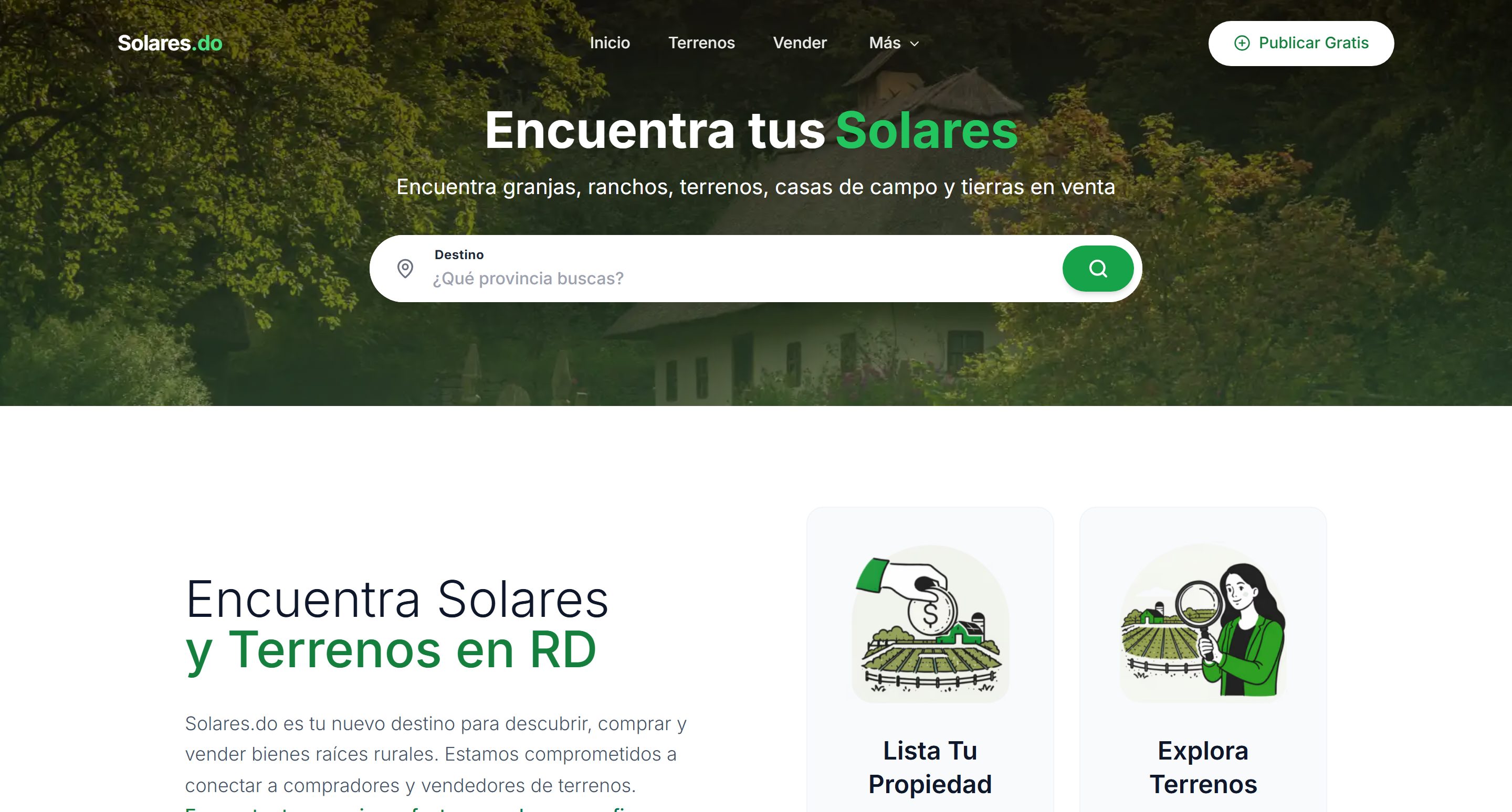 Website for Solares.do, a Mapple Agency project
